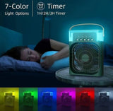 MINI AIR CONDITIONER with LIGHT and USB CHARGING CABLE