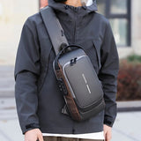 blue and black / Multifunction crossbody shoulder bag / stylish, secure and ready for adventure