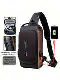 blue and black / Multifunction crossbody shoulder bag / stylish, secure and ready for adventure