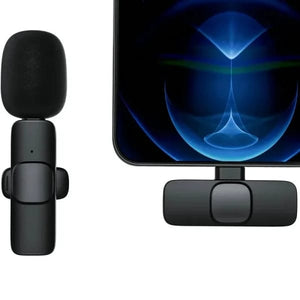 K8 type-c wireless lavalier microphone / portable noise- cancelling Mic for Android , Vlogging , LIve streaming and more