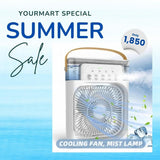 MINI AIR CONDITIONER with LIGHT and USB CHARGING CABLE
